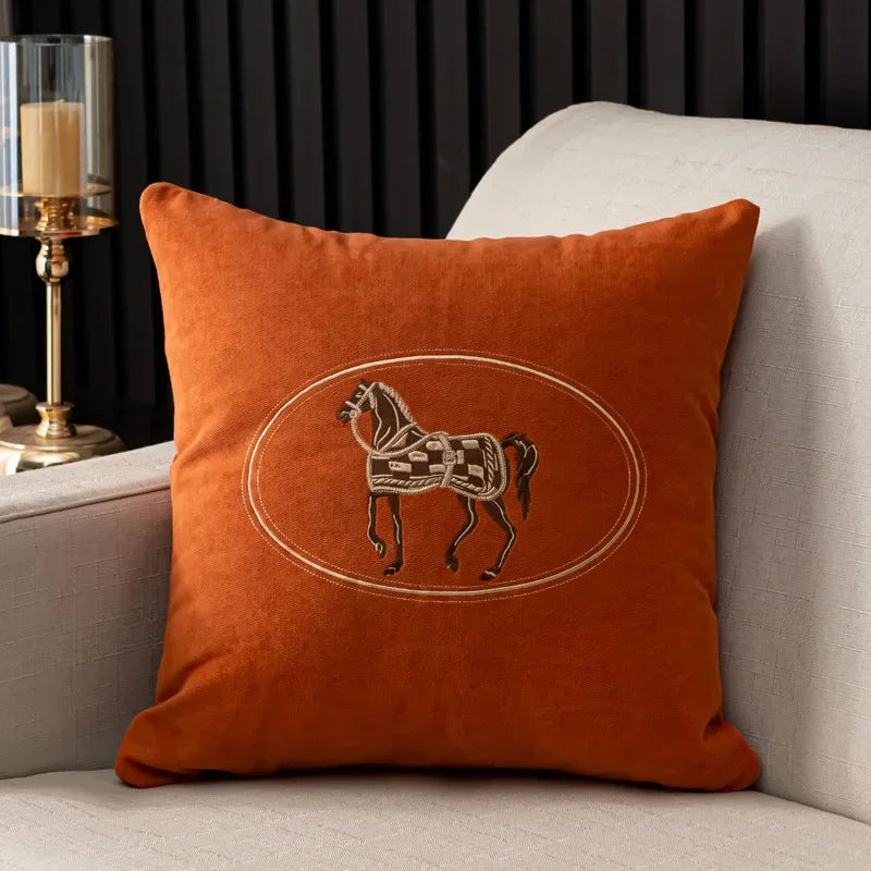 Cuscino Ricamato Cavalli