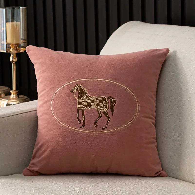 Cuscino Ricamato Cavalli