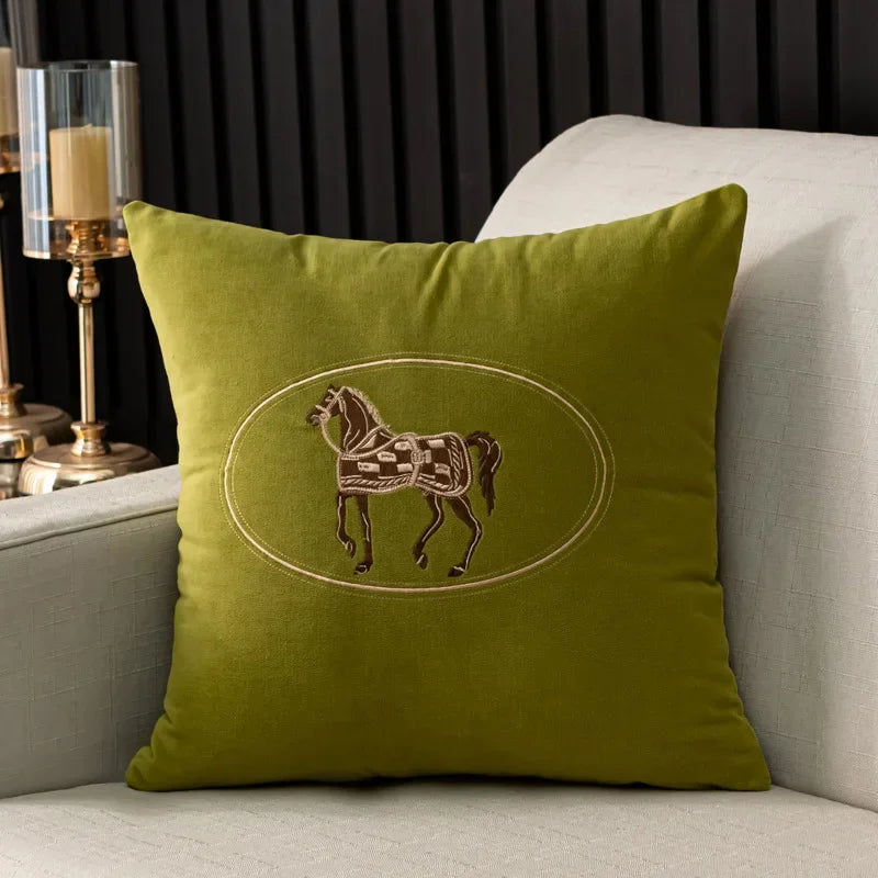 Cuscino Ricamato Cavalli